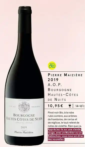 Monoprix Pierre maizière pierre maizière 2019 offre