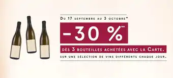 Monoprix Bon plan sur une sélection de vins différents chaque jour offre