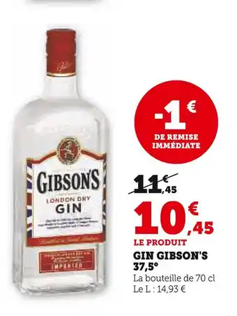Gibson's gin 37,5°