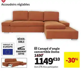 Conforama Canape d'angle convertible dom offre