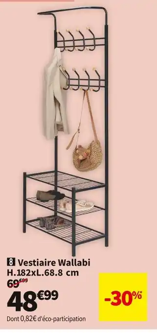 Conforama Vestiaire wallabi h.182xl.68.8 cm offre