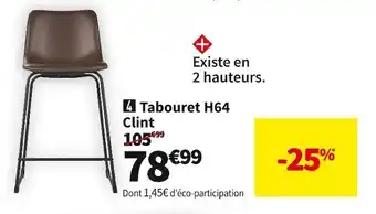 Conforama Tabouret clint offre