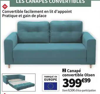 Conforama Canape convertible olsen offre