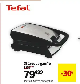 Conforama Tefal croque gaufre tefal sw857d12 offre