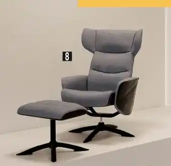 Conforama Fauteuil relax + repose-pieds kansas offre