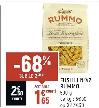 Petit Casino Rummo fusilli n°42 offre