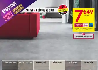 Décor Discount Sol pvc • 6 décors au choix offre