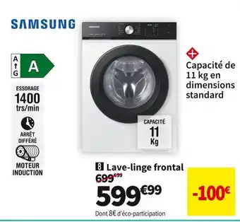 Conforama Samsung lave-linge ww11bba046aeef offre