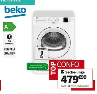Conforama Beko sèche-linge slbf94w0 offre