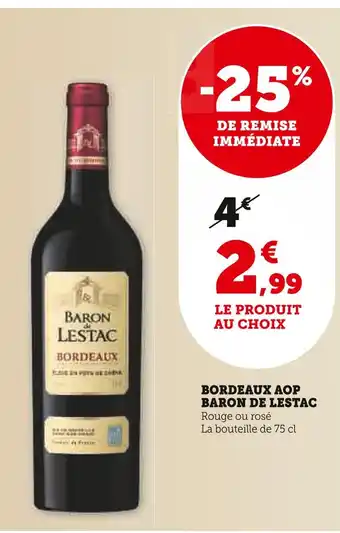 U Express Baron de lestac bordeaux aop offre