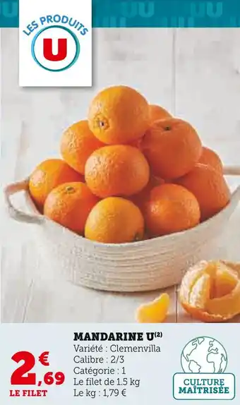 U Express U mandarine offre