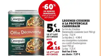 U Express Cassegrain legumes cuisines a la provencale offre