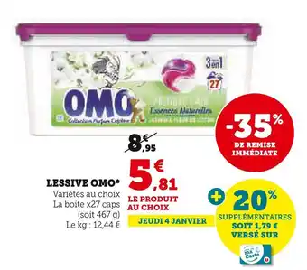 U Express Omo lessive offre