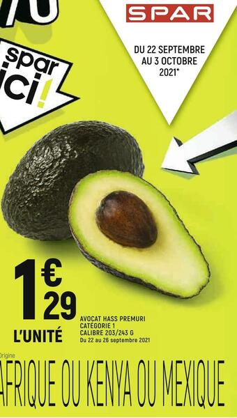 Spar Avocat hass premuri offre
