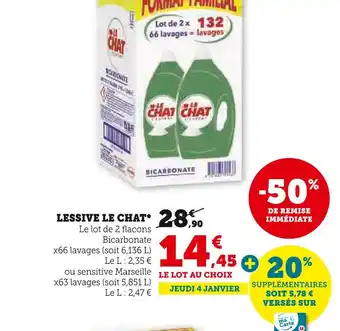 U Express Le chat lessive offre