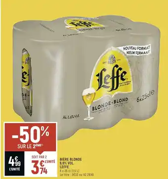 Spar Leffe bière blonde 6,6% vol. offre