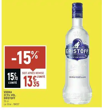 Spar Eristoff vodka 37,5% vol. offre