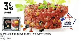 Petit Casino Charal tartare & sa sauce 5% m.g. pur boeuf offre