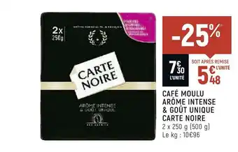 Spar Carte noire café moulu arôme intense & goût unique offre