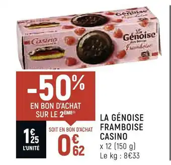 Casino la génoise framboise