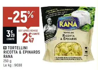 Rana tortellini ricotta & épinards