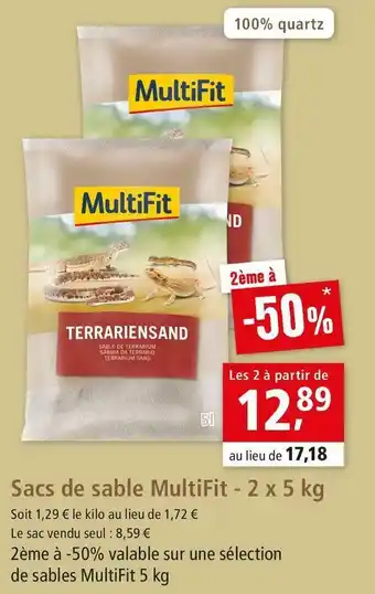 Maxi Zoo Multifit sacs de sable offre
