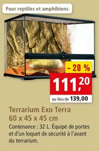 Maxi Zoo Exo terra terrarium offre