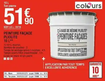 Brico Dépôt Pliolite peinture façade 10 l offre