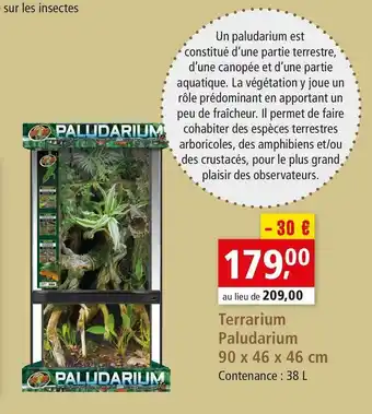 Maxi Zoo Paludarium terrarium offre