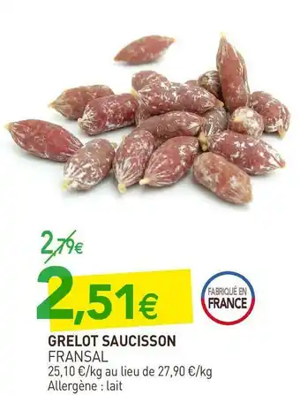 naturéO Grelot saucisson offre