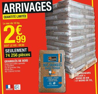 Brico Dépôt Granulés de bois offre