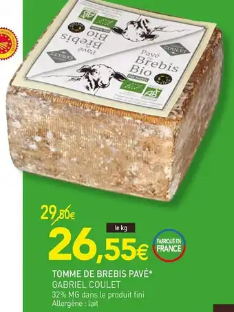 Gabriel coulet tomme de brebis pavé*