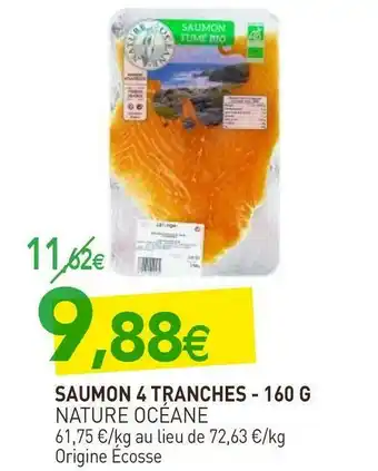 naturéO Nature océane saumon 4 tranches offre