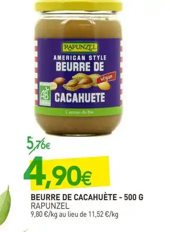 naturéO Rapunzel beurre de cacahuète offre