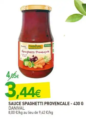 naturéO Danival sauce spaghetti provencale offre
