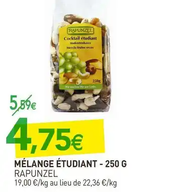naturéO Rapunzel mélange étudiant offre