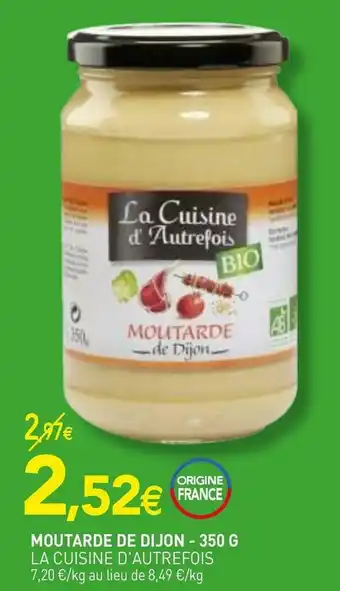 La cuisine d'autrefois moutarde de dijon