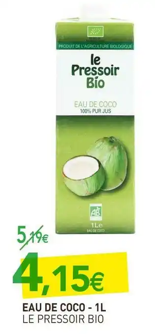 naturéO Le pressoir bio eau de coco offre