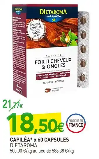 naturéO Dietaroma capiléa x 60 capsules offre