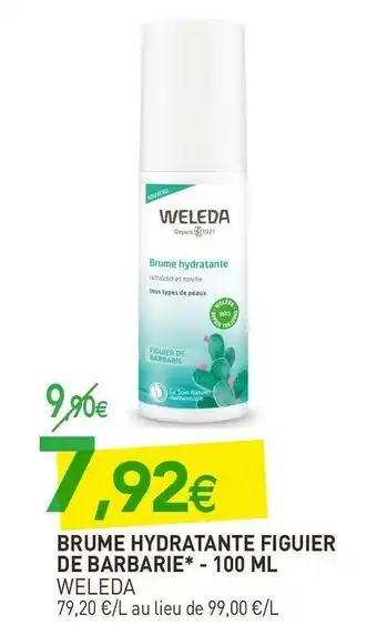 naturéO Weleda brume hydratante figuier de barbarie offre