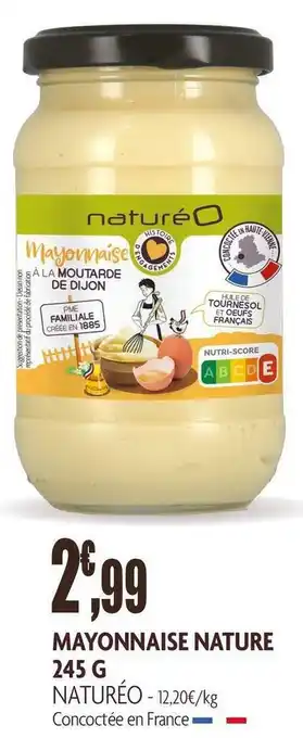 naturéO Naturéo mayonnaise nature offre