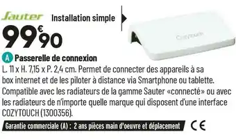 Bricorama Sauter passerelle de connexion offre