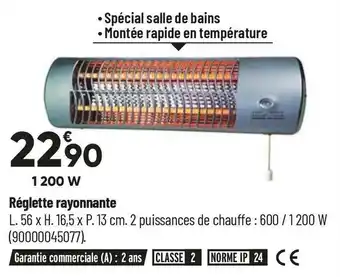 Bricorama Réglette rayonnante offre