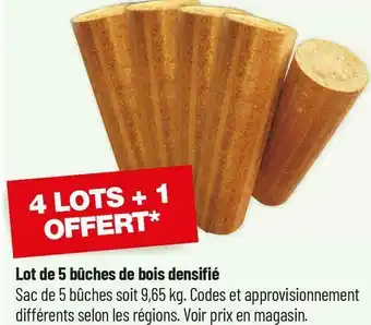 Bricorama Lot de bûches de bois densifié offre