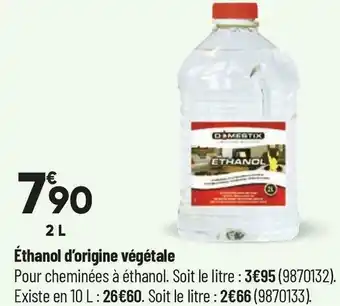 Éthanol d’origine végétale