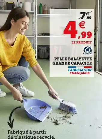 Hyper U Pelle balayette grande capacite offre