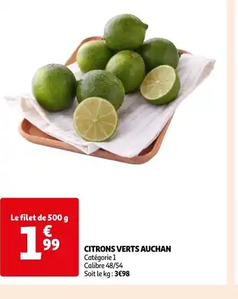 Auchan CITRONS VERTS AUCHAN offre