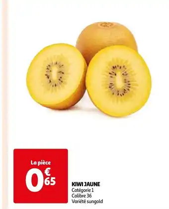 Auchan KIWI JAUNE offre