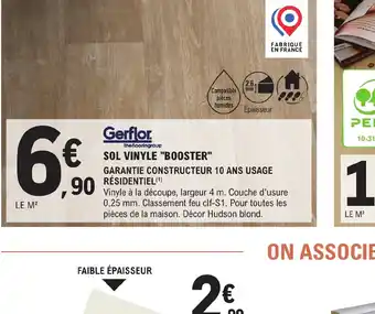 E.Leclerc Brico SOL VINYLE "BOOSTER" offre