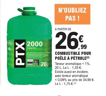 E.Leclerc Brico COMBUSTIBLE POUR POÊLE À PÉTROLE offre